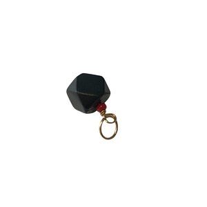 COPY - Black Onyx and Red Coral Azabache  in 14k Gold